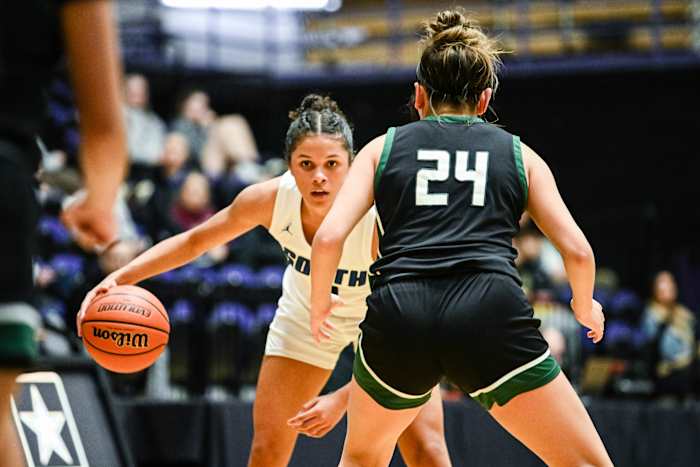 South Medford West Salem 6A Oregon girls basketball quarterfinal Naji Saker -18